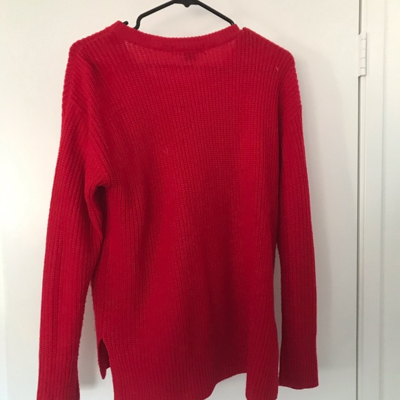 Sanctuary Bright Red Sweater - Picture 3 of 3